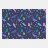 Aquarellnarkale unter dem Meer Gold Geschenkpapier Set (Vorderseite 2)