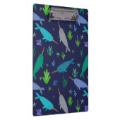 Aquarellnarkale unter dem Meer Gold Klemmbrett (Rechts)