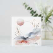 Aquarellnatur 02 feiertagskarte (Stehend Vorderseite)