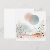 Aquarellnatur 07 feiertagskarte (Vorne/Hinten)