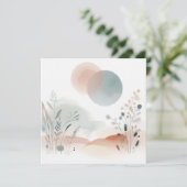 Aquarellnatur 07 feiertagskarte (Stehend Vorderseite)