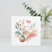 Aquarellnatur 11 feiertagskarte (Stehend Vorderseite)