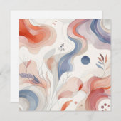 Aquarellnatur 12 feiertagskarte (Vorne/Hinten)