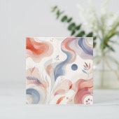 Aquarellnatur 12 feiertagskarte (Stehend Vorderseite)