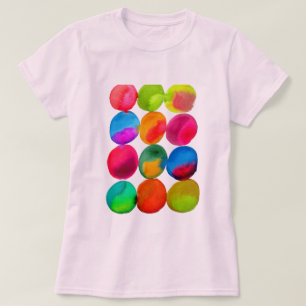 Aquarellnuancen-Spots Pop Art T-Shirt