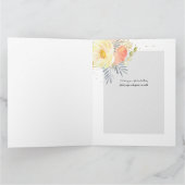 Aquarellnummer 16 Personalisiert 15. Geburtstag Karte (Innenseite)