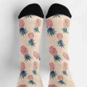 Aquarellnuppe Ananas Socken (Oben)