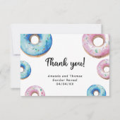 Aquarellnüsse danken Ihnen Gender-Enthüllung Dankeskarte (Vorderseite)