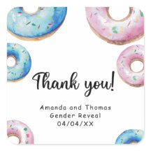 Aquarellnüsse danken Ihnen Gender-Enthüllung