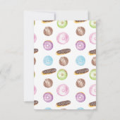 Aquarellnüsse Geschlecht offenbart handgemalt Invi Einladung (Rückseite)