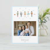 Aquarellnussknacker-Soldaten Foto Weihnachten (Stehend Vorderseite)