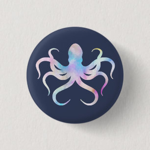 Aquarelloktopus Button