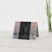 Aquarellombre Oase, modern gold Universität Grad Dankeskarte (Vorderseite)