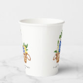 Aquarellon Lemon Mediterraner Korb Geburtstag Pappbecher (Rechts)