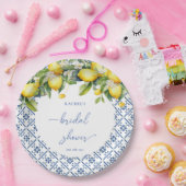 Aquarellon Lemon Mediterranes Brautparty Pappteller (Party)