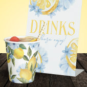 Aquarellon und Blaue Blume Pappbecher