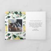 Aquarellon und Grün Foto Weihnachten (Innenseite)