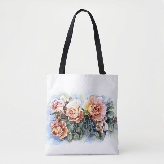 Aquarellorange-Blume Rose zur Abbildung des Durchl Tasche (Vorderseite)
