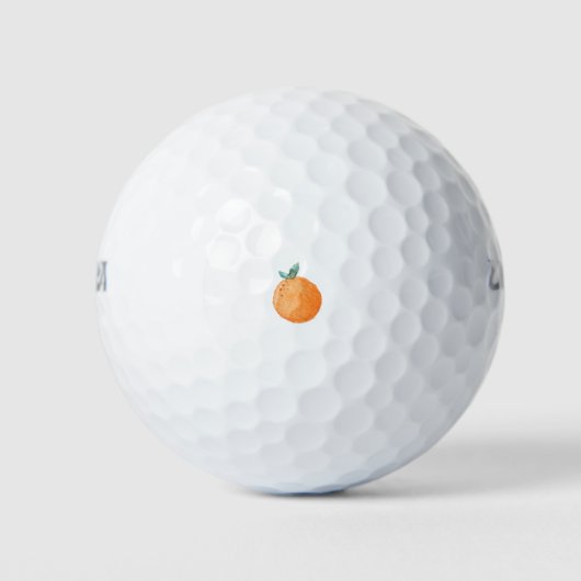 Aquarellorange / Süsse / Zitrusfrüchte / Clementin Golfball (Vorderseite)