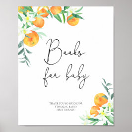 Aquarellorangen, Bücher für Kinder Poster