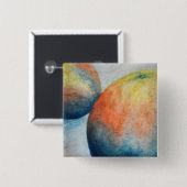 Aquarellorangen Button (Vorne & Hinten)