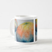 Aquarellorangen Kaffeetasse (Vorderseite Links)