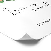 Aquarellorangen - Liebe ist süß, Leckerei Poster (Ecke)