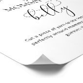 Aquarellorangen, wie groß das Bauchspiel der Mama  Poster (Ecke)