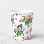 Aquarellorchids Design 30 Papiergruppen Pappbecher (Rückseite)