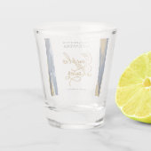 Aquarellpaare Duschdusche Brille | ABSTRAKT Schnapsglas (Rückseite)