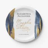 Aquarellpaare Duschpapier-Teller | ABSTRAKT Pappteller (Vorderseite)