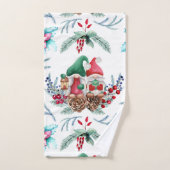 Aquarellpaare Gnoma Badetuch Set (Handtuch)