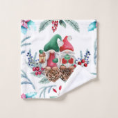 Aquarellpaare Gnoma Badetuch Set (Waschlappen)