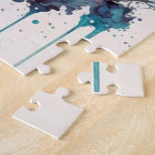 Aquarellpaare im Herzen Valentins Puzzle (Seite)