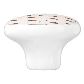 Aquarellpaddel-Illustration  Keramikknauf (Seitenansicht)