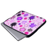 Aquarellpaint Blotter Laptopschutzhülle (Vorne Knopf)