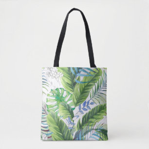 Aquarellpalme-Blätter, exotischer nahtloser Hinter Tasche