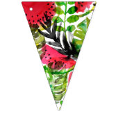 Aquarellpalme Blätter Wassermelone Hochzeitsdekor Wimpelkette (Dritte Fahne)