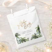 Aquarellpalme Trees Gold Aloha Baby Dusche Geschenktütchen (Ausgeschnitten)