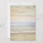 Aquarellpalmen Pink Bow Beach Brautparty Einladung (Rückseite)