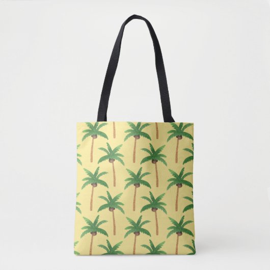 Aquarellpalmen, tropischer Hintergrund. Tasche (Vorderseite)