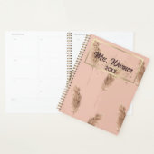 Aquarellpampas Personalisiert Teacher-Geschenk Planer (Anzeige)