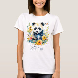 Aquarellpanda, bleibe verschwommen T-Shirt