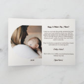 Aquarellpanda und Kub, Erster Muttertag Karte (Innenseite)