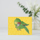 Aquarellpapagei Postkarte (Stehend Vorderseite)