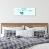 Aquarellpapier Boat Canvas Print Leinwanddruck (Insitu (Schlafzimmer))