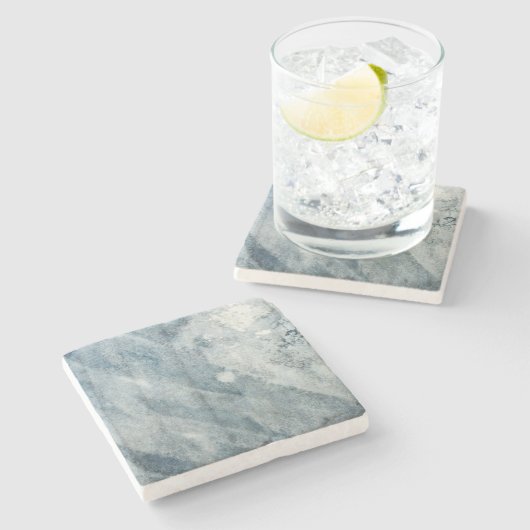 Aquarellpapier Steinuntersetzer (Seitenansicht)