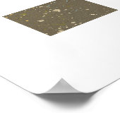Aquarellpapier-Textur-Hintergrund Poster (Ecke)
