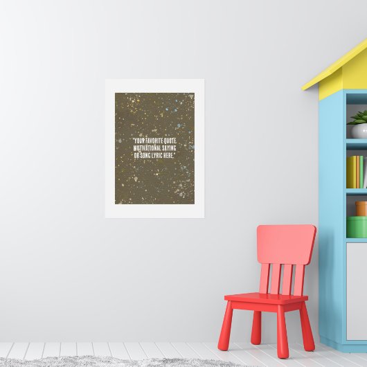 Aquarellpapier-Textur-Hintergrund Poster (Kinderzimmer 1)
