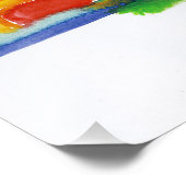 Aquarellparadies Print Fotodruck (Ecke)